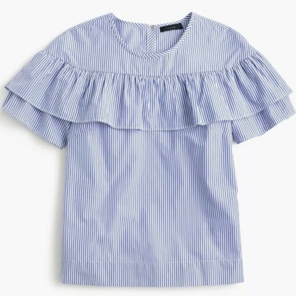 J.Crew 'Edie' Ruffle Top - Picture 8 of 12